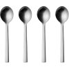 Georg Jensen New York Kaffeelöffel 4er Set, Stahl Matt