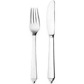 Georg Jensen Pyramid Lunch-8er Set, Blankstahl