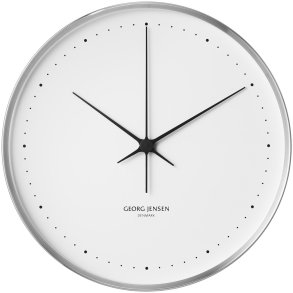 Georg Jensen Henning Koppel Vægur 40 cm, Stål/Hvid