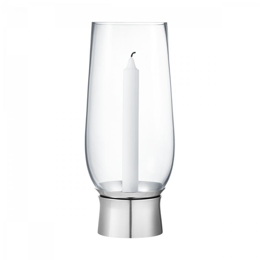 Georg Jensen Lumis Hurricane Lysestage Mellem, Stål/Glas