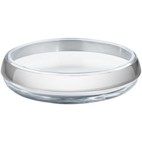 Georg Jensen Duo Schaal �15 cm, Glas/Staal