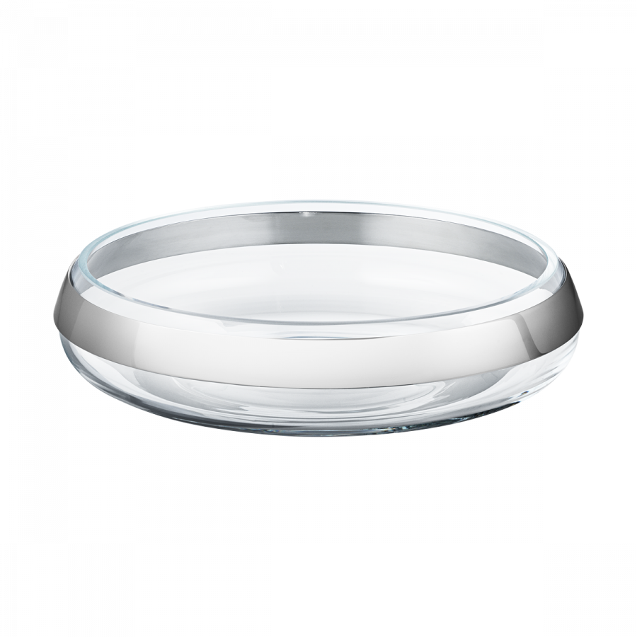 Georg Jensen Duo Skl 28 cm, Glas/Stl