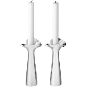 Georg Jensen Bloom Botanica Lysestage 2 stk. 20 cm, Stål