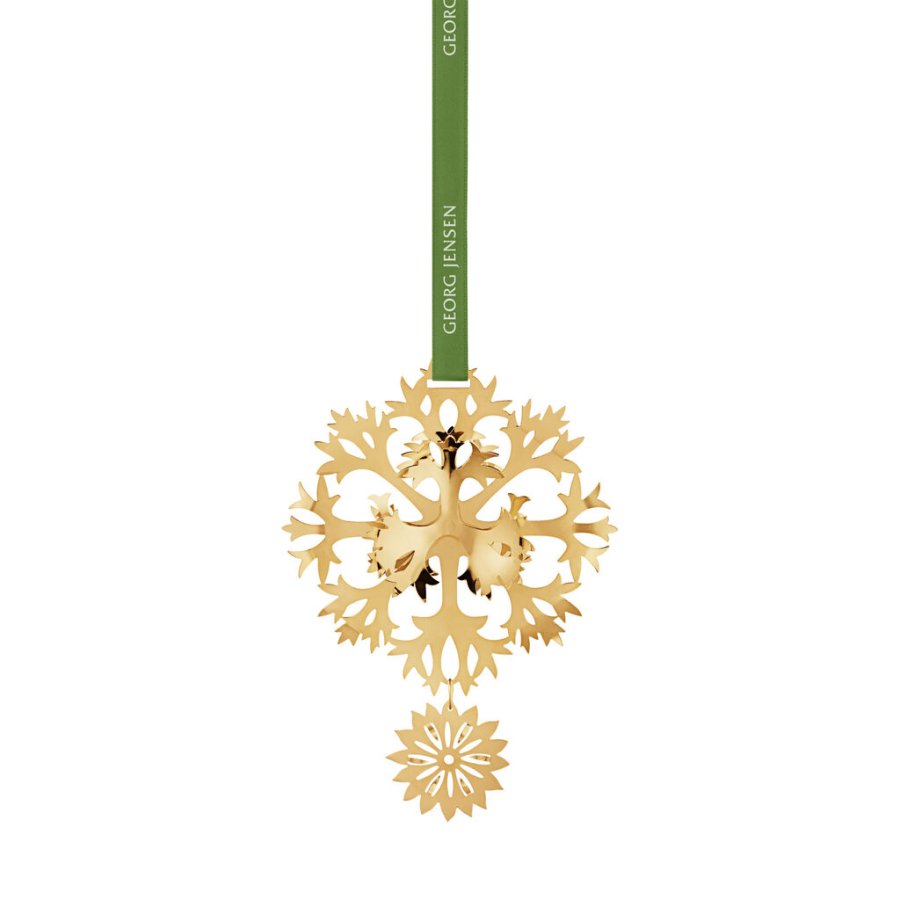 Georg Jensen Juleuro Isblomst 2020, Guldbelagt