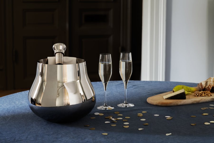 Georg Jensen Sky Champagner-Verschluss, Stahl glnzend