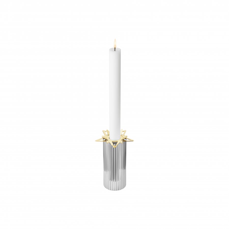 Georg Jensen Lysmanchet 2 stk, Guldbelagt