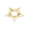Georg Jensen Lysmanchet 2 stk, Guldbelagt