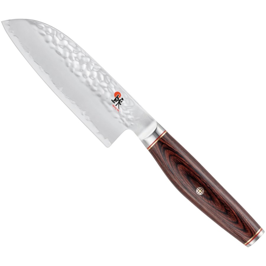 MIYABI 6000 MCT Santoku Messer 14 cm, Pakka-Baum