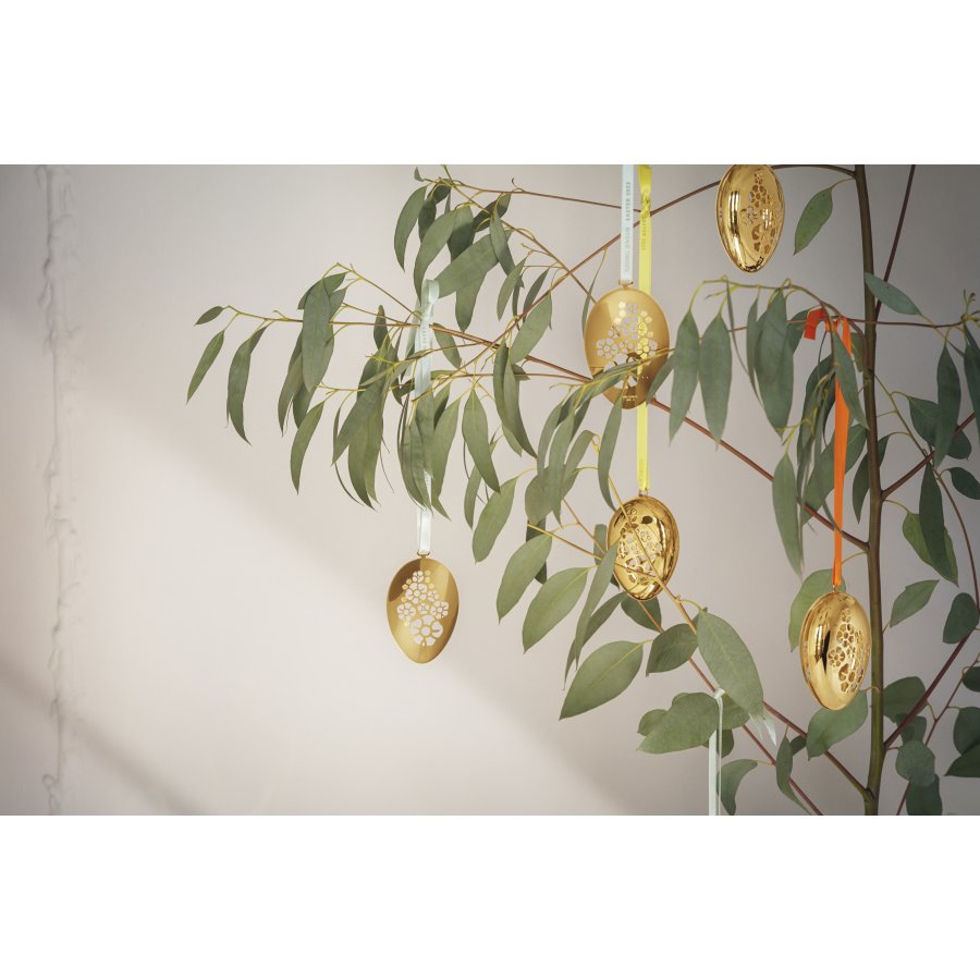 Georg Jensen Skalornamenter 2023 2 stk, Guldbelagt 