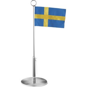 Georg Jensen Bernadotte Svensk Bordflag H39 cm, Blankt Stl