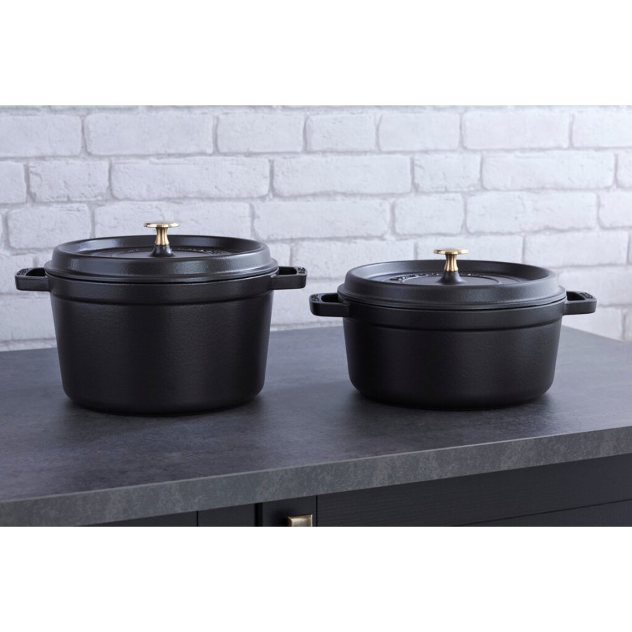 Staub La Cocotte Stbejernsgryde 24 cm/4,75 L, Sort