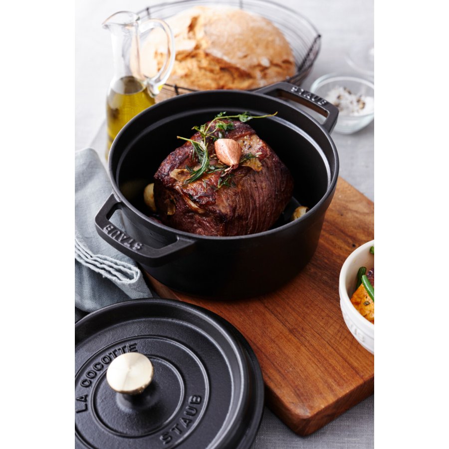 Staub La Cocotte Stbejernsgryde 24 cm/4,75 L, Sort