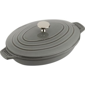Staub Ovenschaal met Deksel 23 cm, Grafietgrijs