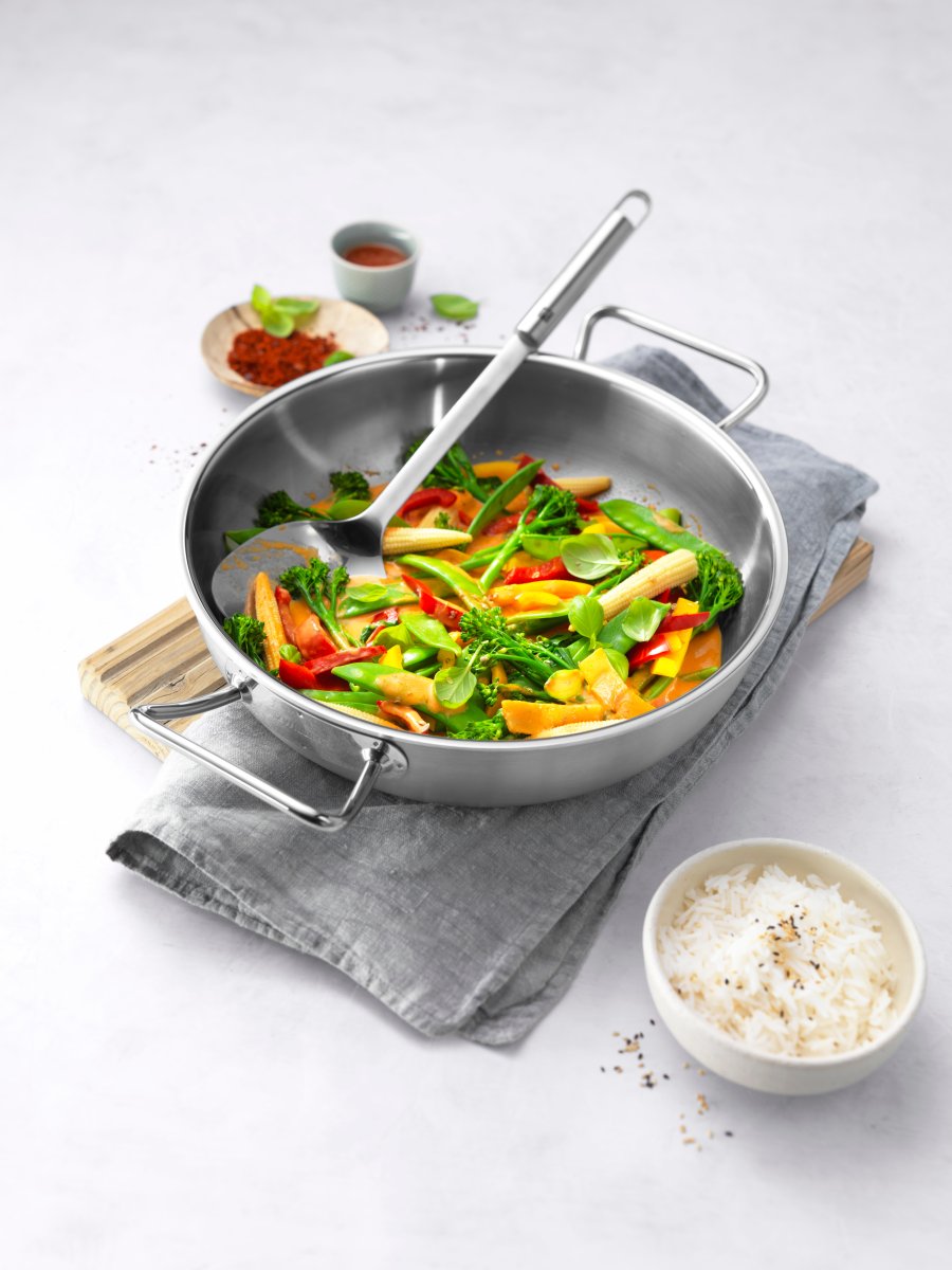 Zwilling Pro Wok 30 cm, Rostfreies Stahl