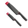 Joseph Joseph Slice&Sharpen Messer mit Schrfer 4 Teile, Schwarz