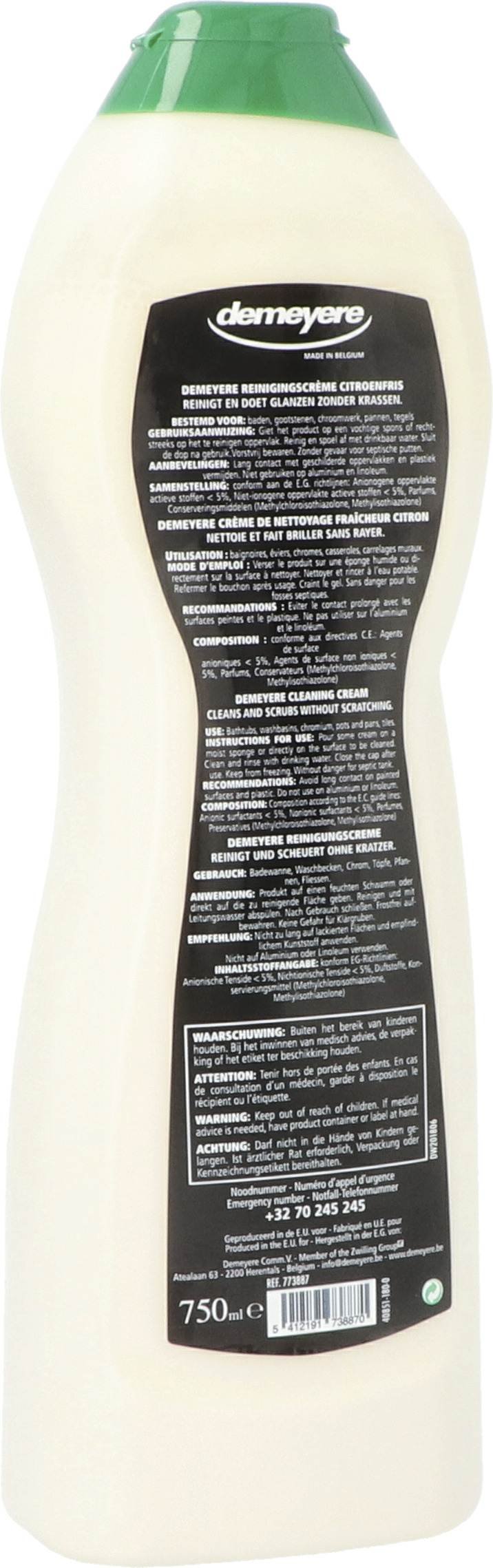 Demeyere Reinigingscrme voor RVS 750 ml