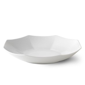 Royal Copenhagen Hvid Riflet Skål Ø25 cm