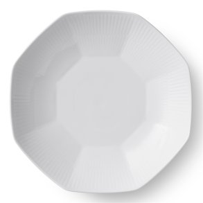 Royal Copenhagen Hvid Riflet Skål Ø25 cm