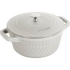 Staub Twister Cocotte 24 cm/4 L, Weiss Trffel