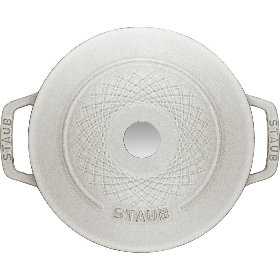 Staub Twister Cocotte 24 cm/4 L, Weiss Trffel