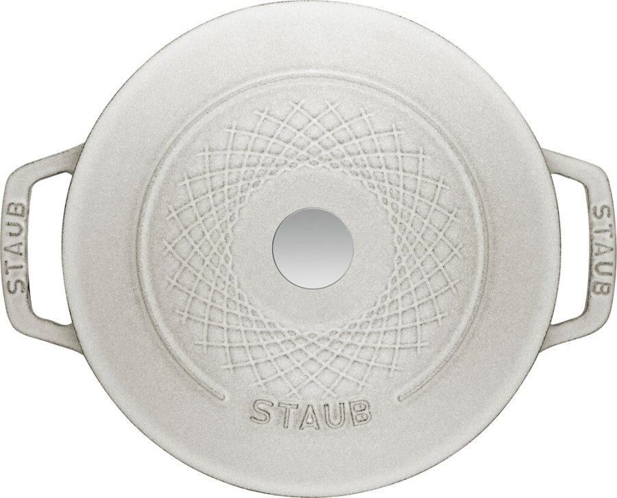 Staub Twister Cocotte 24 cm/4 L, Weiss Trffel