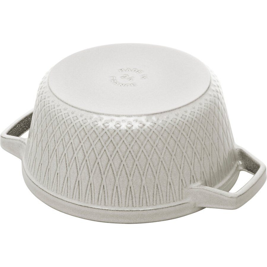 Staub Twister Cocotte 24 cm/4 L, Weiss Trffel