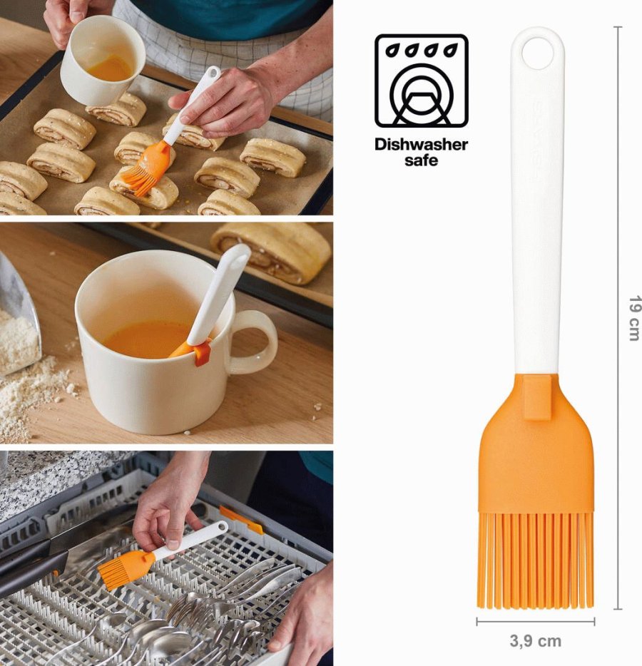 Fiskars Functional Form Silikon-Backpinsel 18,5 cm