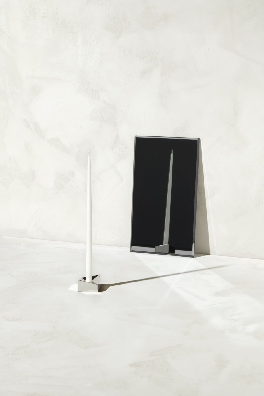 STOFF Nagel Reflect Kerzenhalter S, Chrom