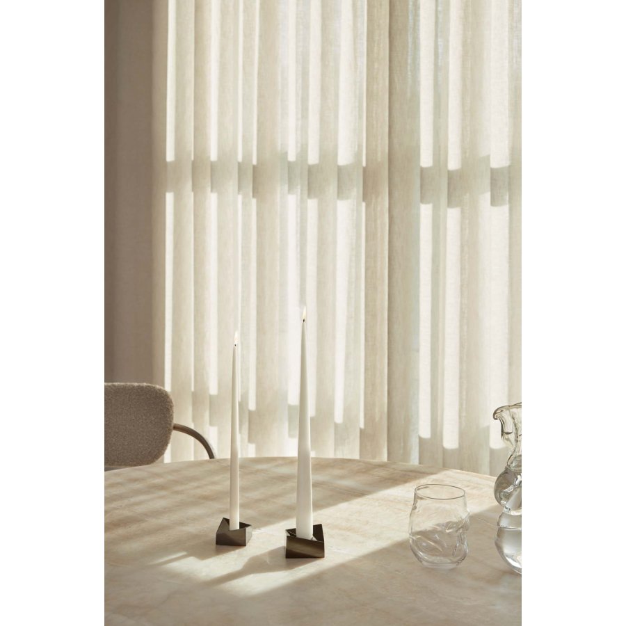STOFF Nagel Reflect Kerzenhalter S, Schwarzes Chrom