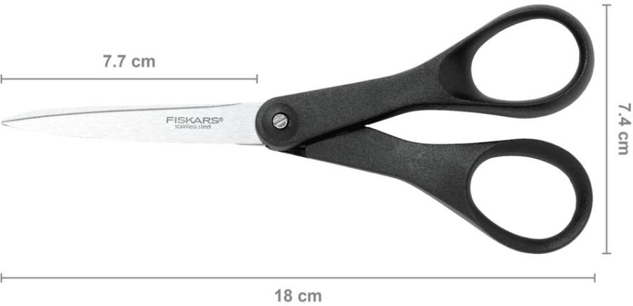 Fiskars Essential Papierschere 18 cm