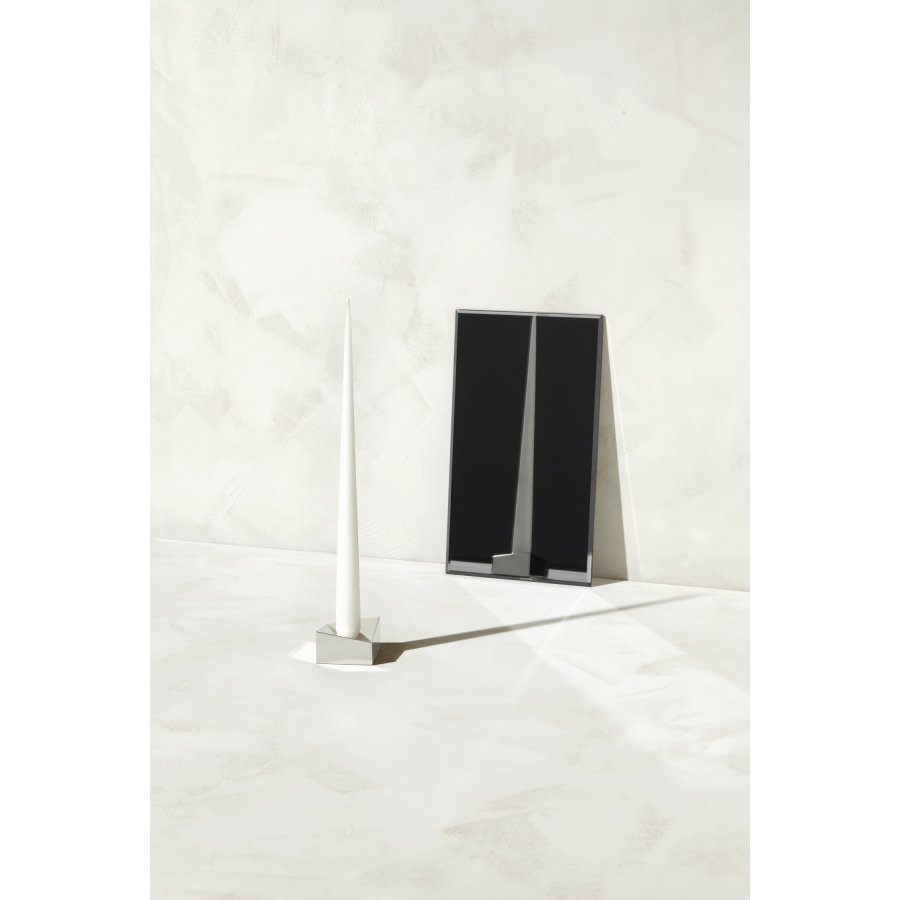 STOFF Nagel Reflect Kerzenhalter L, Chrom