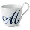 Royal Copenhagen Alphabet Kollektion Hochhenkeltasse, 33 cl, M