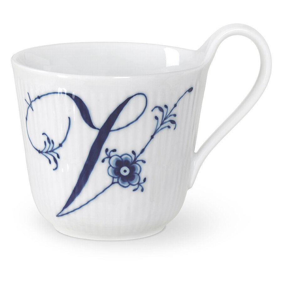 Royal Copenhagen Alphabet Kollektion Hochhenkeltasse 33 cl, V