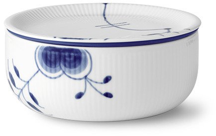 Royal Copenhagen Mega Blau Gerippt Vorratsdose  15 cm