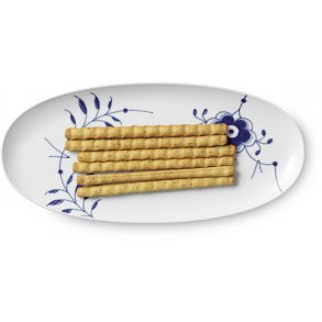 Royal Copenhagen Blå Mega Riflet Fad 37 cm