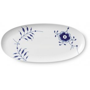 Royal Copenhagen Blå Mega Riflet Fad 37 cm