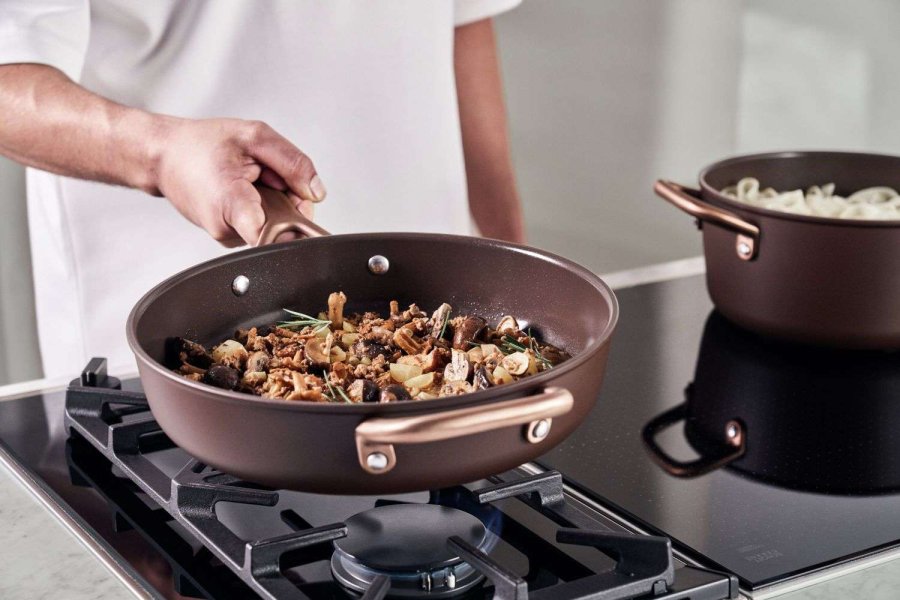 ZWILLING Milano Sauterpande m. Glasl�g 28 cm, Brun