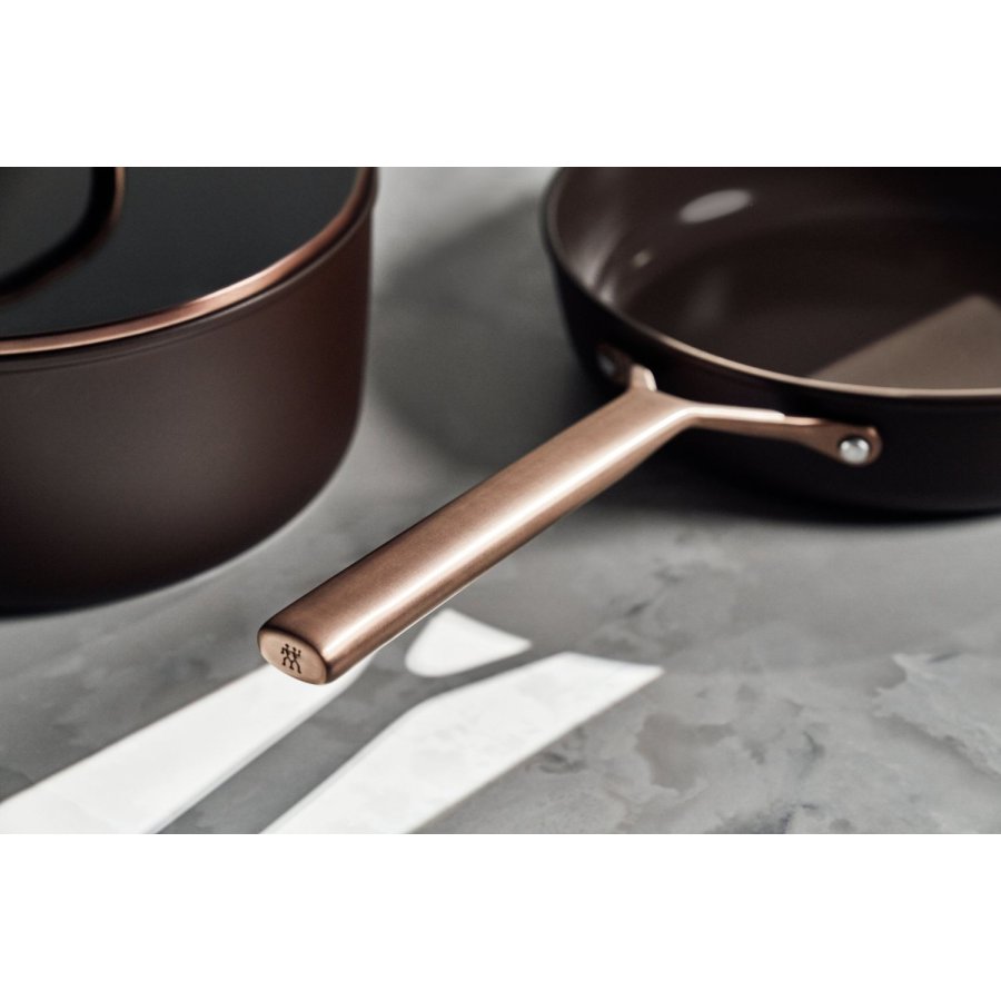 ZWILLING Milano Sauterpande m. Glasl�g 28 cm, Brun