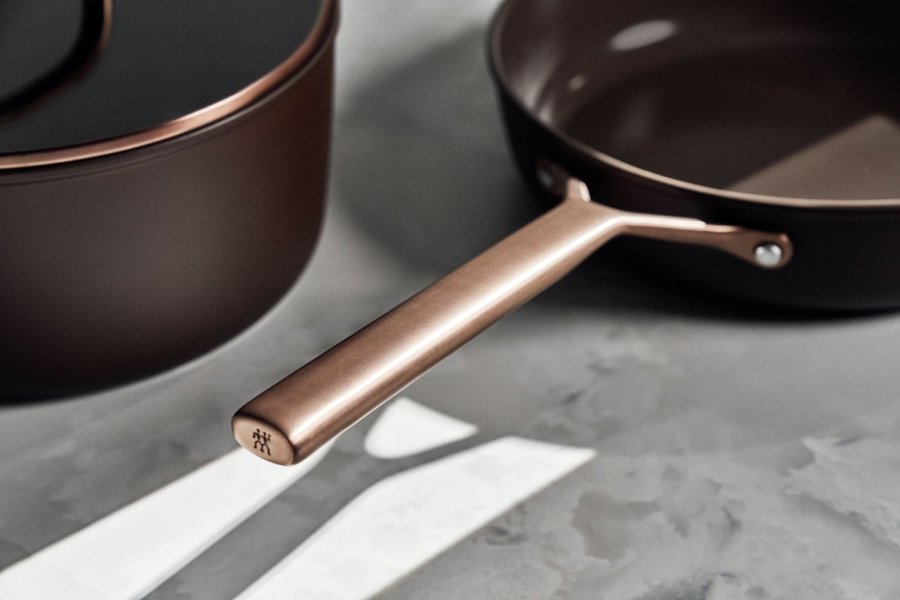 ZWILLING Milano Sauterpande m. Glasl�g 28 cm, Brun