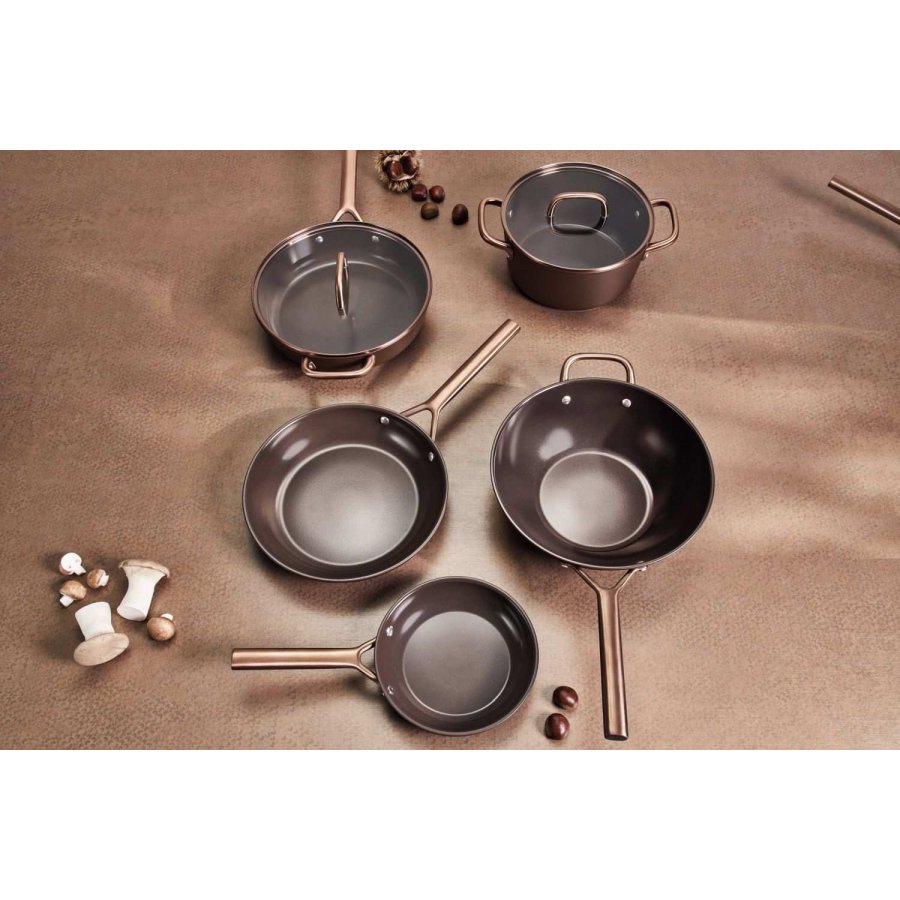 ZWILLING Milano Sauterpande m. Glasl�g 28 cm, Brun