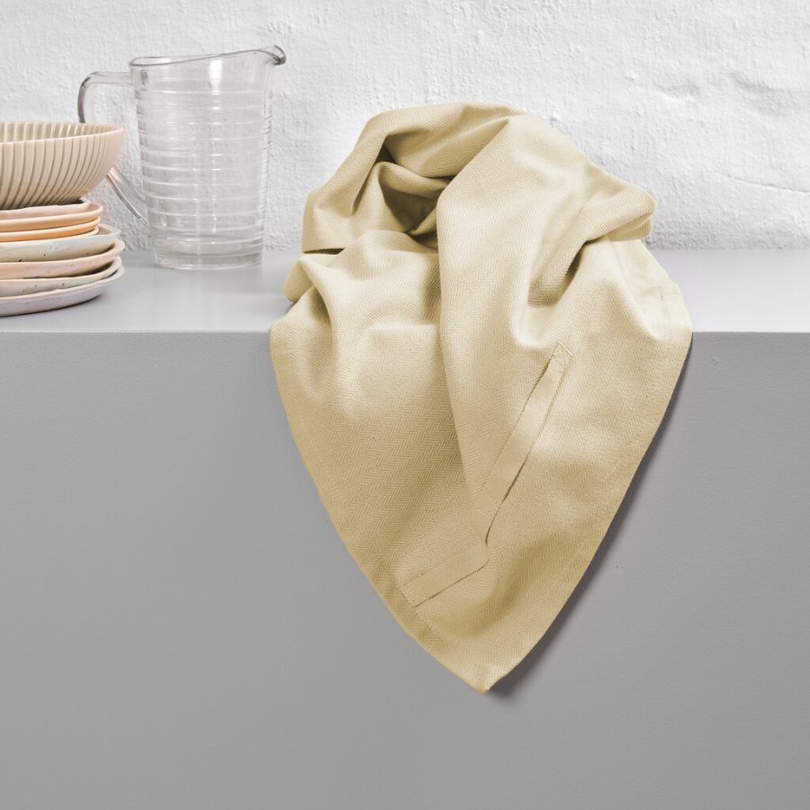 The Organic Company Viskestykke 53x86 cm, Pale Honey