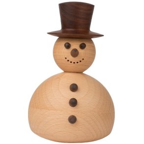 Spring Copenhagen Schneemann 14,2 cm, Buche/Walnuss