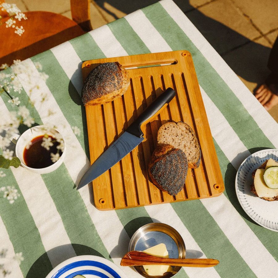 Fiskars Functional Form Schneidebrett 3er Set, 27x2,2x44 cm, Bambus