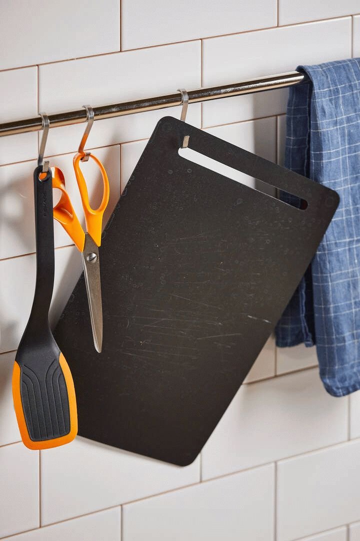 Fiskars Functional Form Schneidebrett 3er Set, 27x2,2x44 cm, Bambus