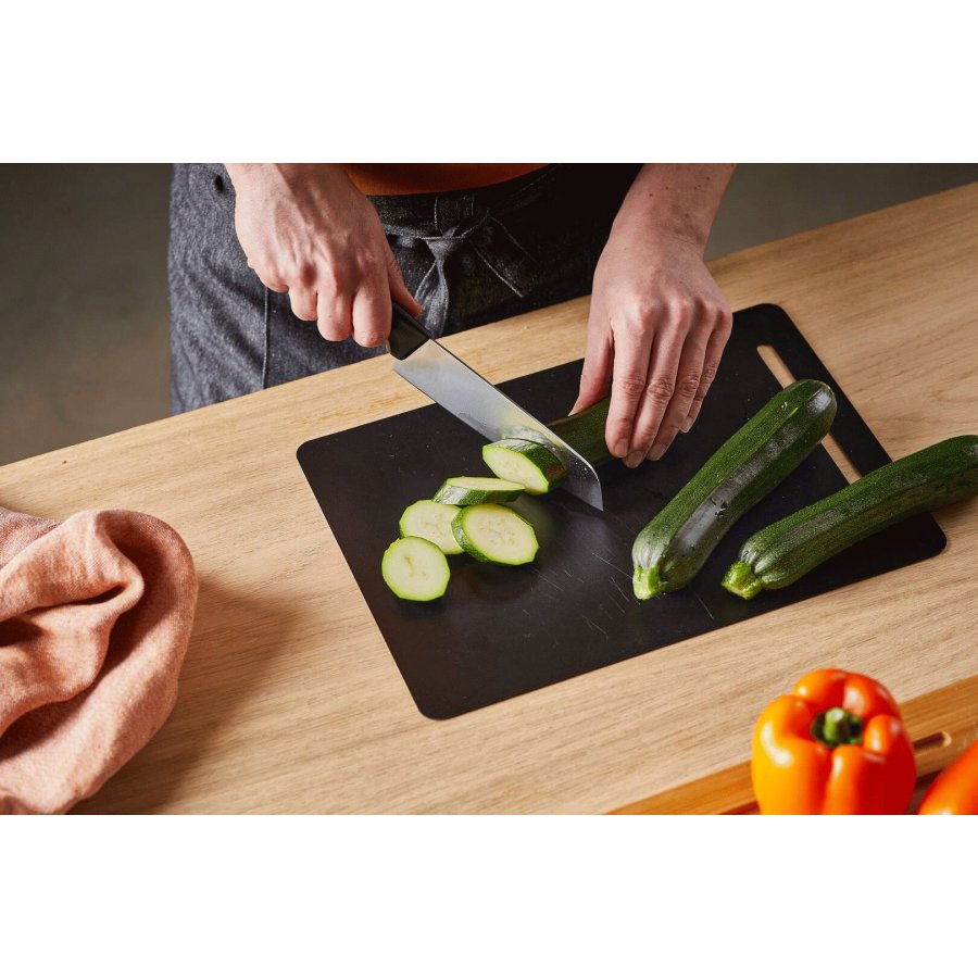 Fiskars Functional Form Schneidebrett 3er Set 24,5x0,1x34,5 cm, Schwarz