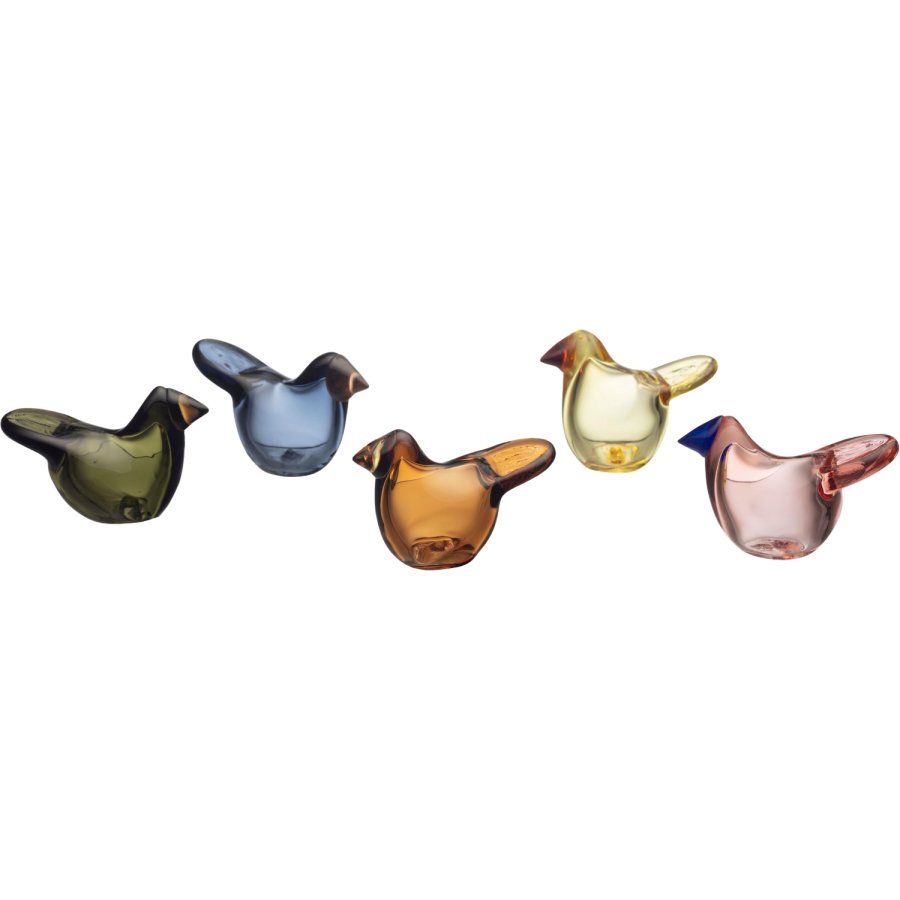 Iittala Birds by Toikka Glasfugl, Fluesnapper/Salmon Pink