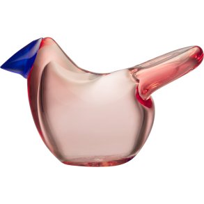 Iittala Birds by Toikka Glasfugl, Fluesnapper/Salmon Pink