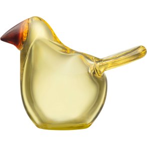 Iittala Birds by Toikka Glasfugl, Fluesnapper/Lemon