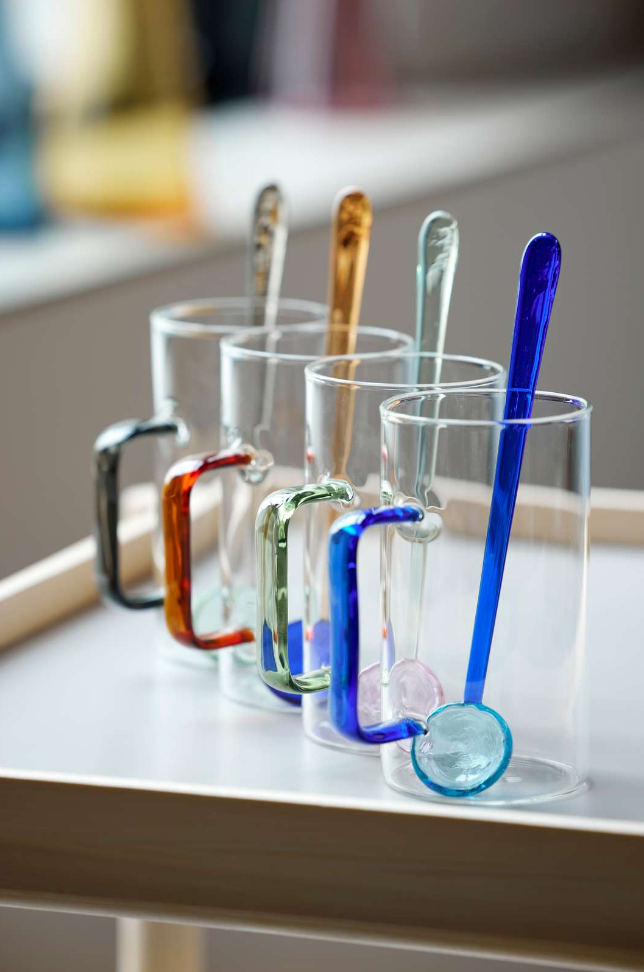 Lyngby Glas Glasskeer Assorterede 4 stk. 18 cm