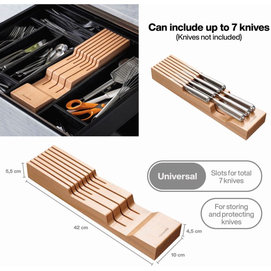 Fiskars All Steel Knivblok 43,8 cm